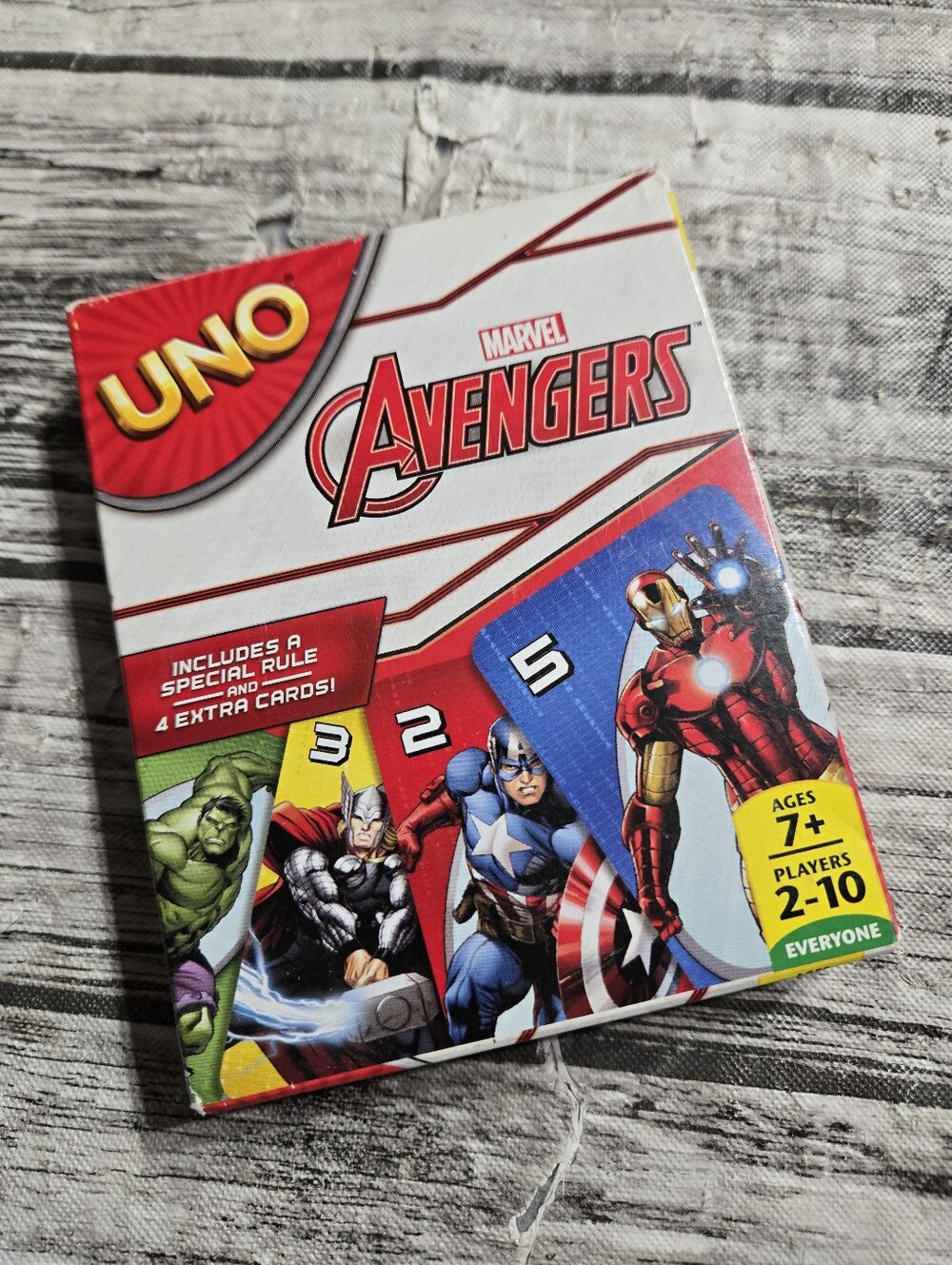 Avengers Uno Card Game Good Condition